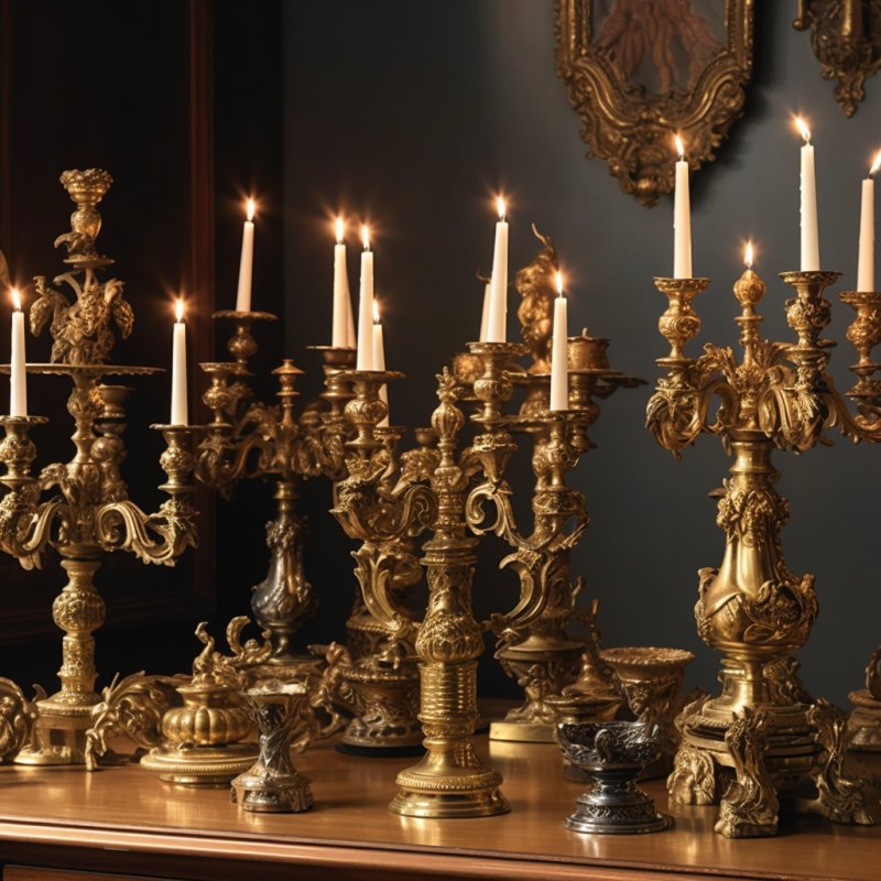 Kandelabry i świeczniki: różnorodność stylów i materiałów