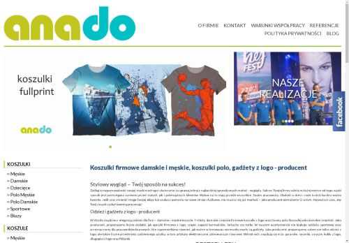 Nadruki na koszulkach Anado