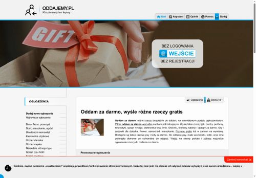 Jakie przedmioty najchętniej oddaje się za darmo