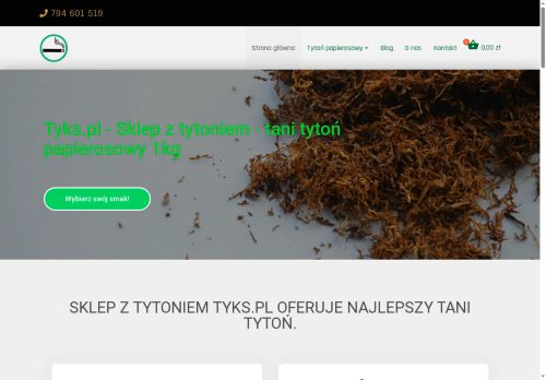 Tytoń papierosowy 1kg sklep